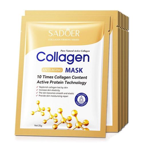 Masque Facial Collagène — 10 pièces Anti-Rides