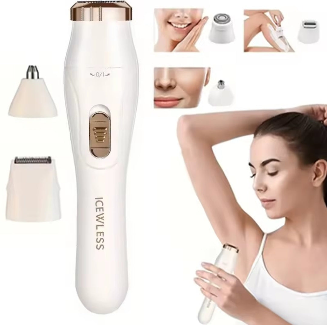 Épilateur Électrique 3 en 1 — Nez, Aisselles & Jambes