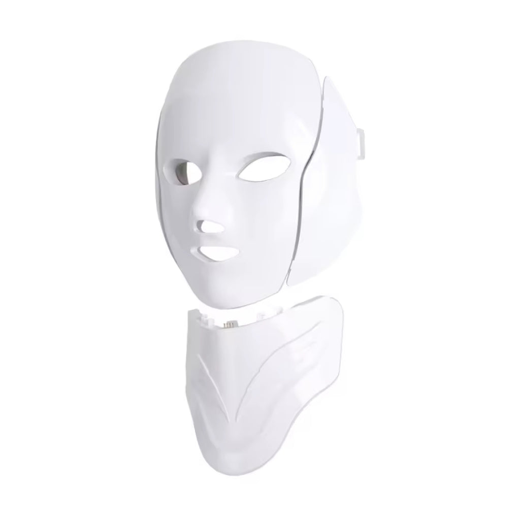 Masque Visage & Cou LED Luminothérapie – Soin Anti-Âge & Éclat