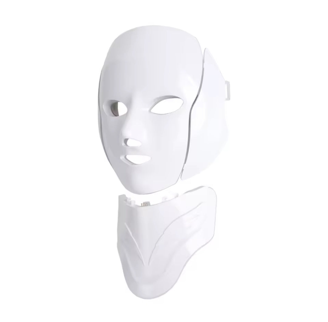 Masque Visage & Cou LED Luminothérapie – Soin Anti-Âge & Éclat