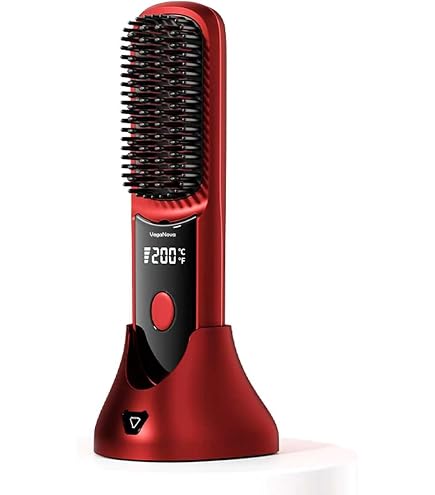 Brosse Lissante Chauffante Sans Fil – Lissage & Brillance Nomade